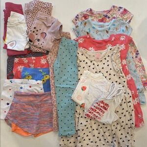 Old Navy 5T girls spring summer t-shirt dresses shorts leggings pajamas